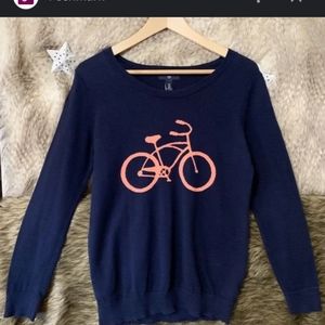 [M] Gap med cute bike sweater
